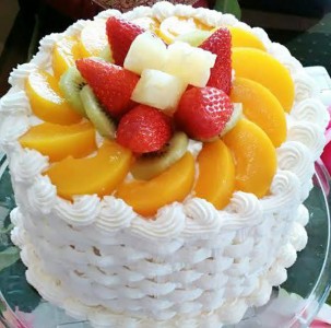 طريقة عمل كيكة الفواكة سهلة وبسيطة Fruit-cake