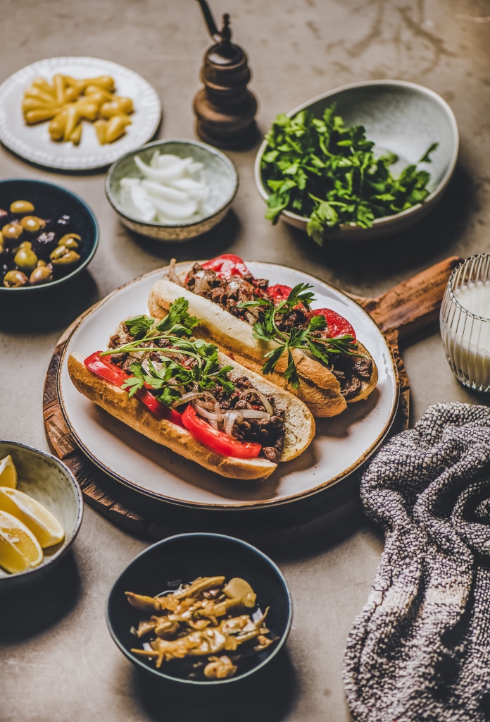 ساندويش كبدة الدجاج