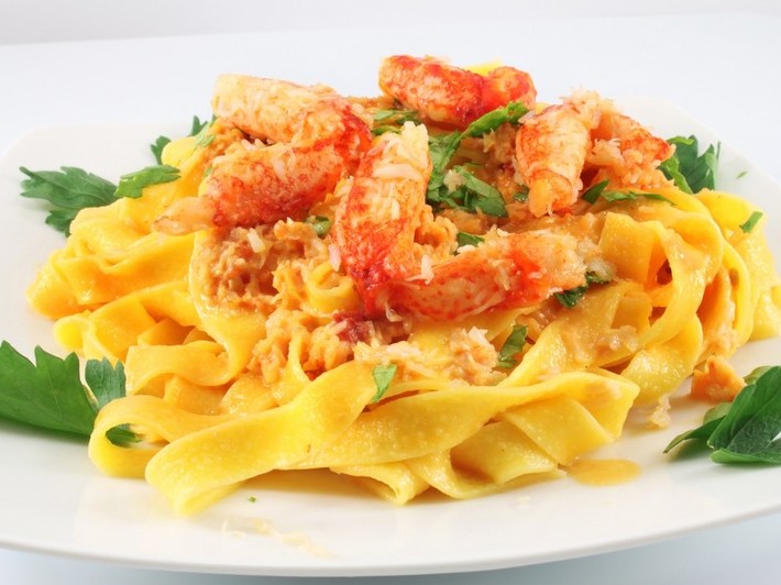 حضّري باستا مع السلطعون