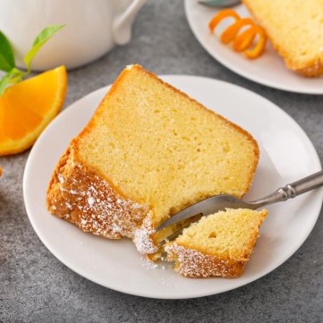 كيكة قشرة البرتقال الهشة
