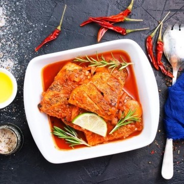 فيليه سمك بالصوص الحار