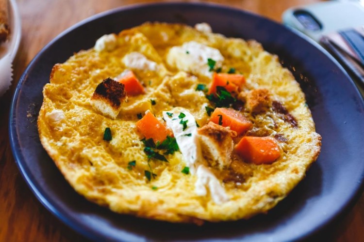 عجة بصل للفطور