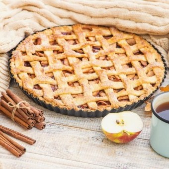 فطيرة التفاح بالقرفة