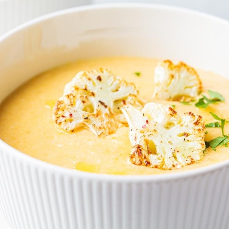 شوربة بالزهرة المشوية