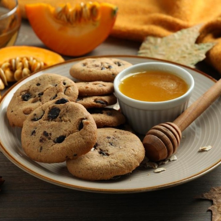 كوكيز القرع العسلي مع رقائق الشوكولاتة