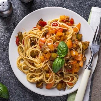 معكرونة بالخضار على الطريقة الإيطالية