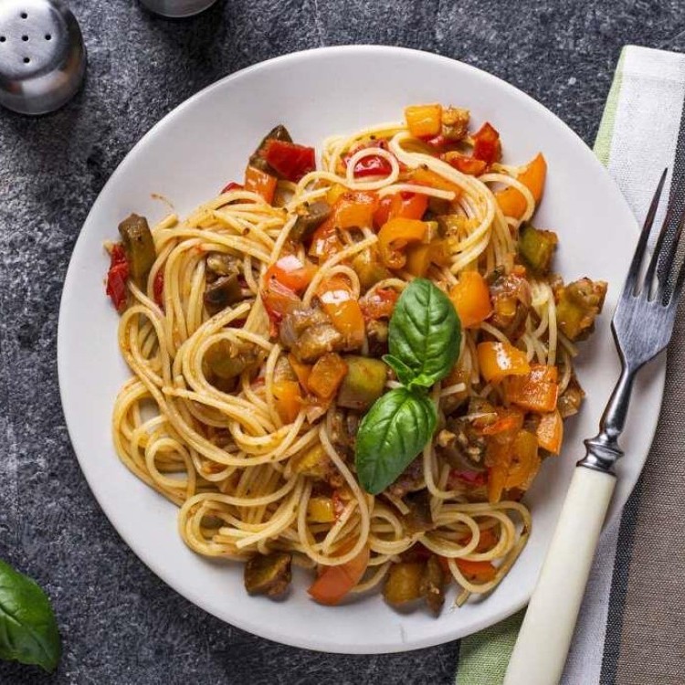 معكرونة بالخضار على الطريقة الإيطالية