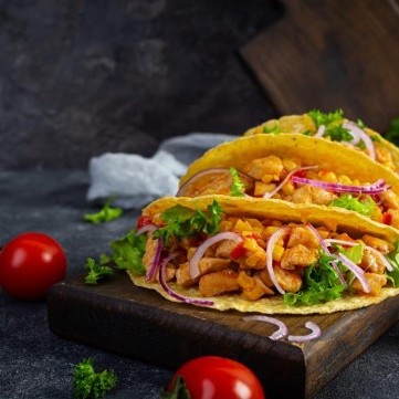 تاكو الدجاج المكسيكي