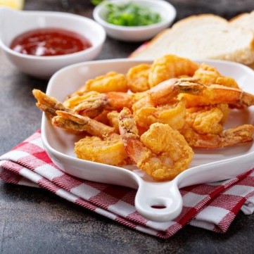 الجمبري المقلي لمقبلات لذيذة