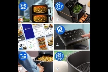 المقلاة الهوائية من فيليبس ضعف سعة الطهي بتصميم مدمج