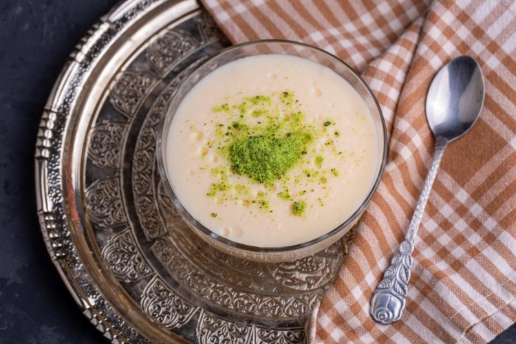 مهلبية ماء الزهر الباردة الصيفية