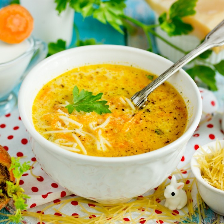 شوربة الشعيرية بالبطاطس والجزر