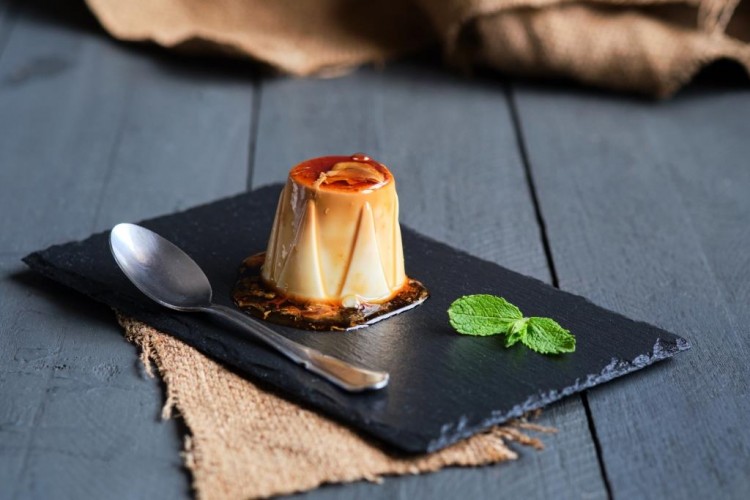 Cold Ramadan Caramel Custard Dessert