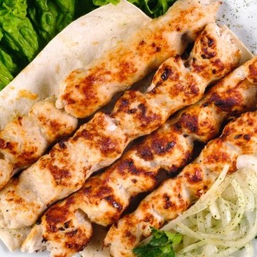 كباب دجاج على طريقة المطاعم