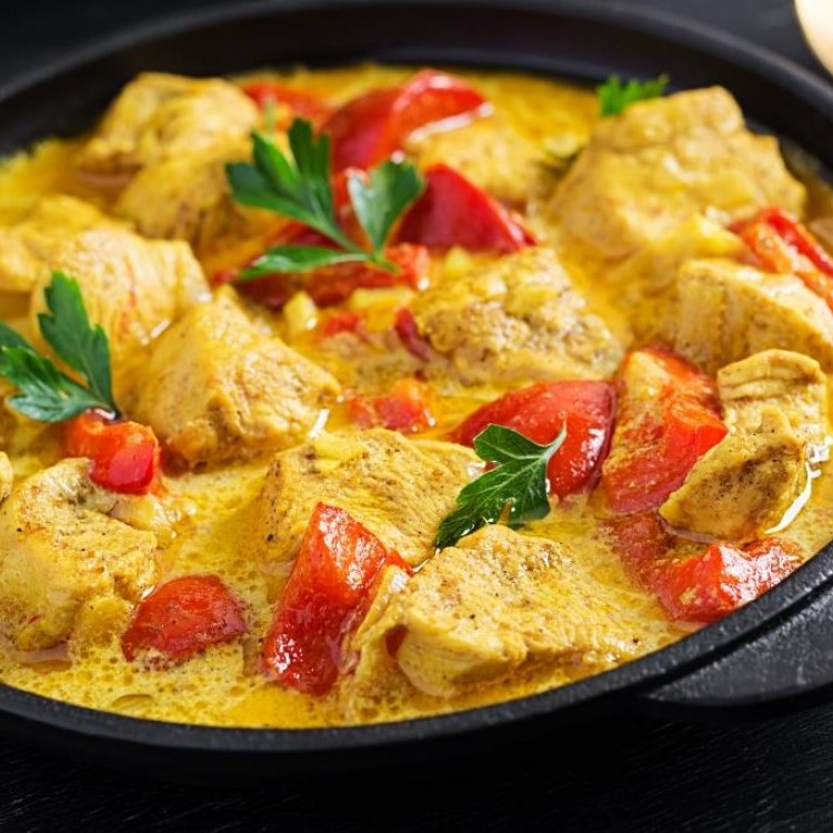 صينية دجاج بالكركم