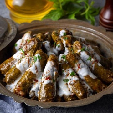 فتة ورق العنب