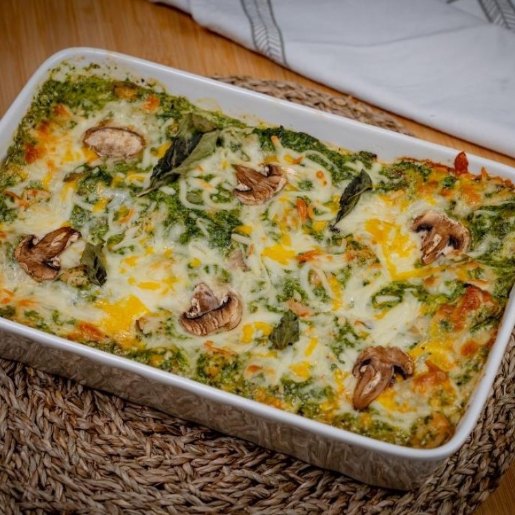 لازانيا السبانخ والفطر بالفيديو