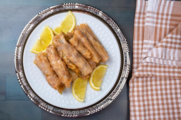 محشي ملفوف بالرز واللحم المفروم