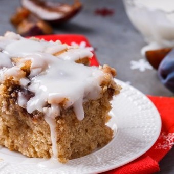 كيكة التمر الكريمية