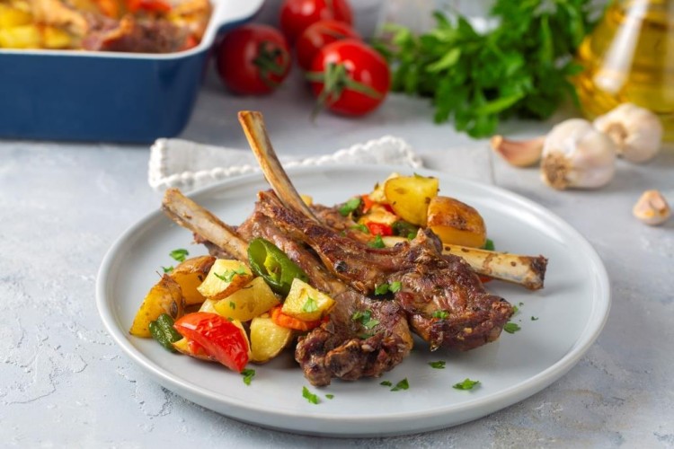 ريش خروف بالفرن