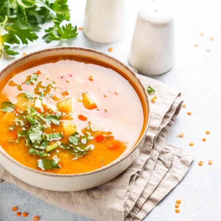 شوربة العدس الصحية للرجيم