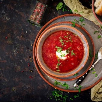 شوربة طماطم محمصة