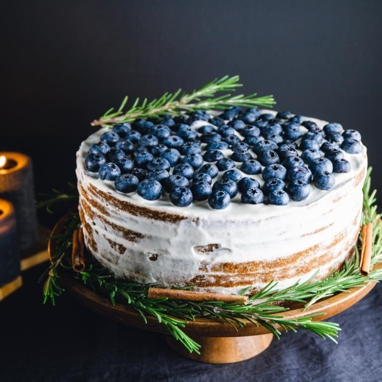 كيكة البلوبيري بالكريمة