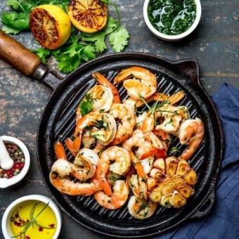 الجمبري المشوي للرجيم