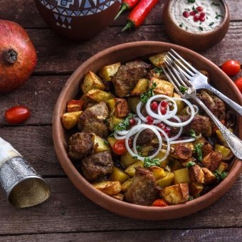 طريقة عمل صينية بطاطس باللحمة