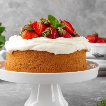 كيكة الفانيليا بالخلاط السريعة