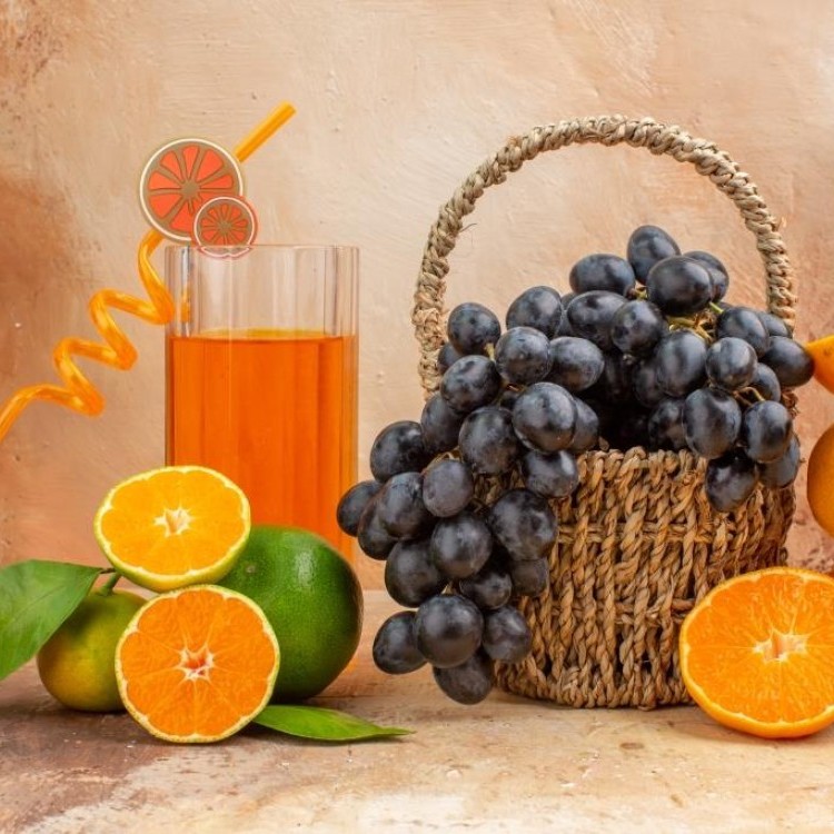 عصير العنب بالبرتقال