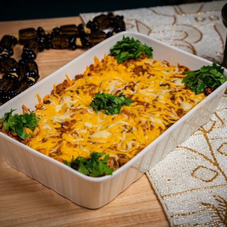 صينية الدجاج بالأرز والقشطة بالفيديو