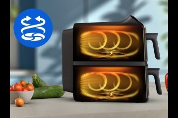 المقلاة الهوائية من فيليبس ضعف سعة الطهي بتصميم مدمج