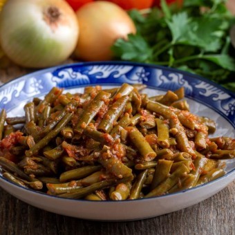 الفاصوليا الخضراء بالطريقة العراقية