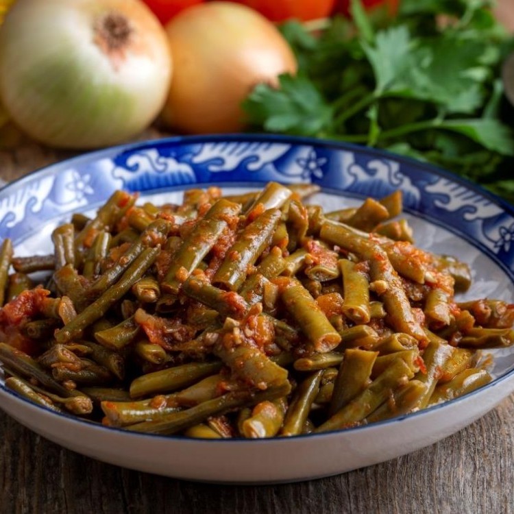 الفاصوليا الخضراء بالطريقة العراقية