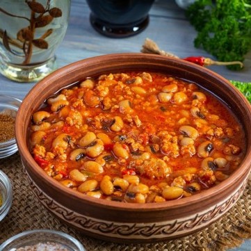 اللوبيا باللحم لإفطار رمضان