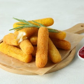 أصابع جبنة الشيدر المقلية