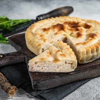 فطيرة الدجاج بالكريمة