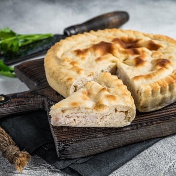 فطيرة الدجاج بالكريمة