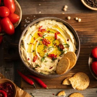 أسهل طريقة لعمل الحمص بالطحينة
