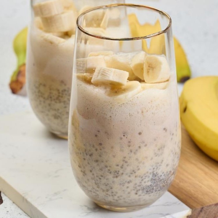 عصير الشوفان بالموز والحليب للسحور