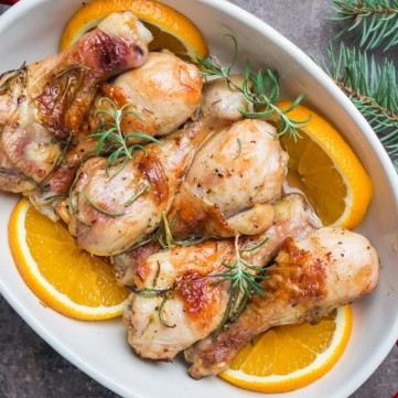 دجاج محمر بالعسل والبرتقال