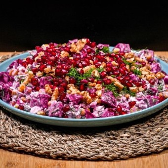 سلطة الشمندر ولبن الزبادي بالفيديو