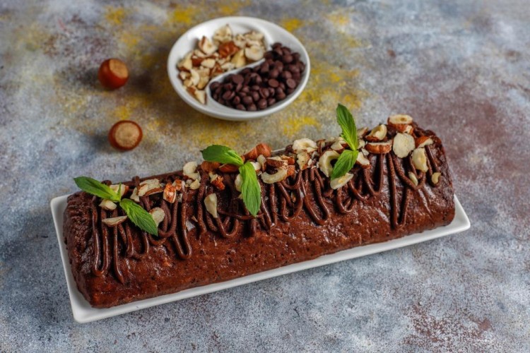 بسبوسة رول بالشوكولاتة