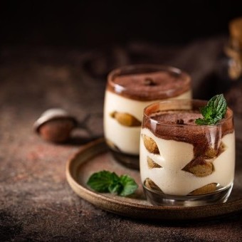 أكواب التيراميسو السريعة