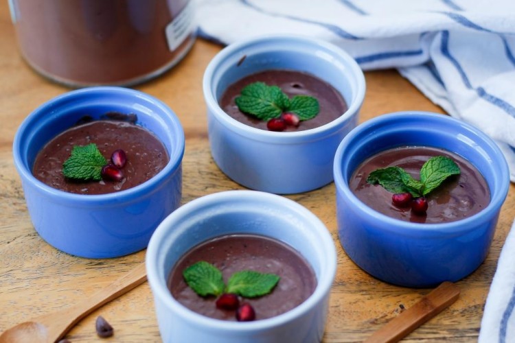 مهلبية بالشوكولاتة الداكنة