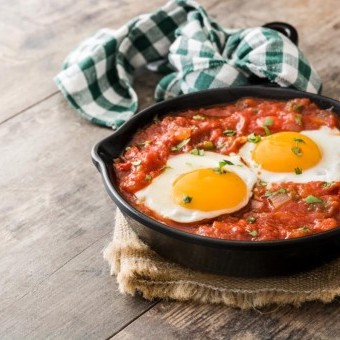 القلاية بالفلفل الأخضر للفطور