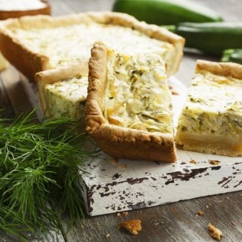 تارت الذرة والكوسا