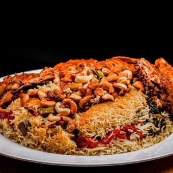 أرز بالخضروات المشوية بالفيديو