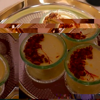 حلوى الزبادي بالزعفران